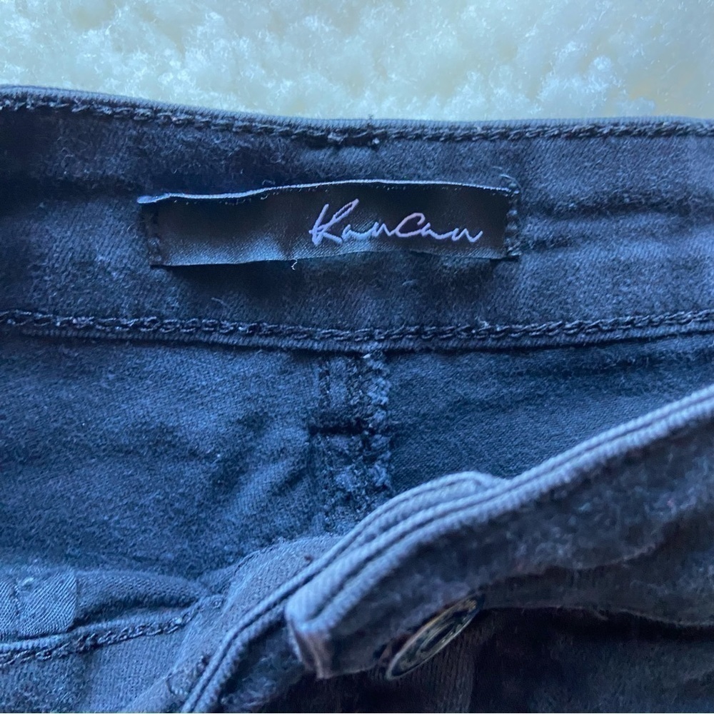 Kancan Distressed Black Denim Short - Picture 2 of 8